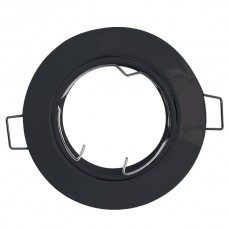 Σποτ Στρογγυλό Χωνευτό Κινητό Μεταλλικό Μαύρο 9251R/BL